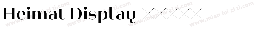 Heimat Display字体转换
